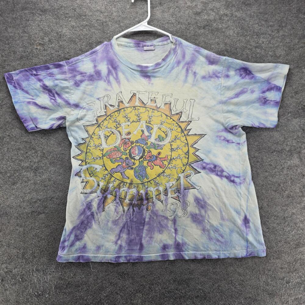 Vintage Grateful Dead Sting Shirt Mens XL Multicolor Tie Dye Graphic Tour 90s